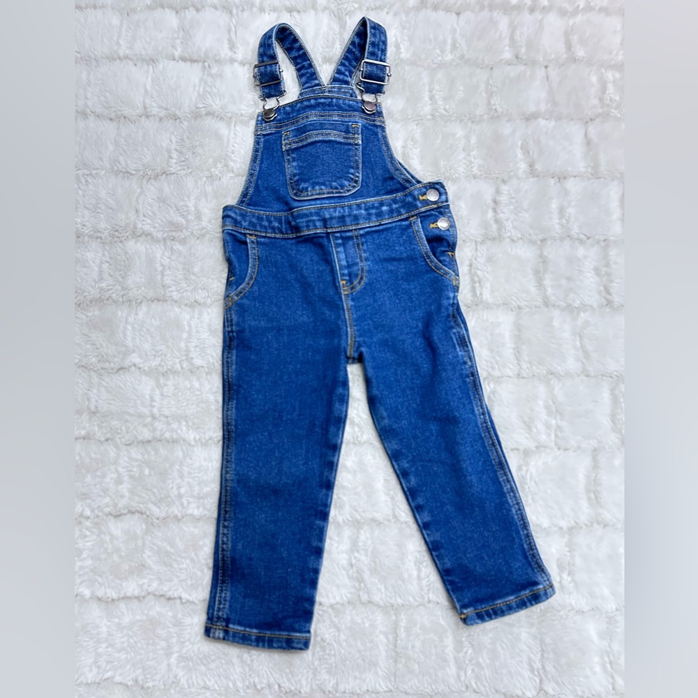 Joe Fresh Toddler Girl Blue‎ Denim Overalls Size 2
